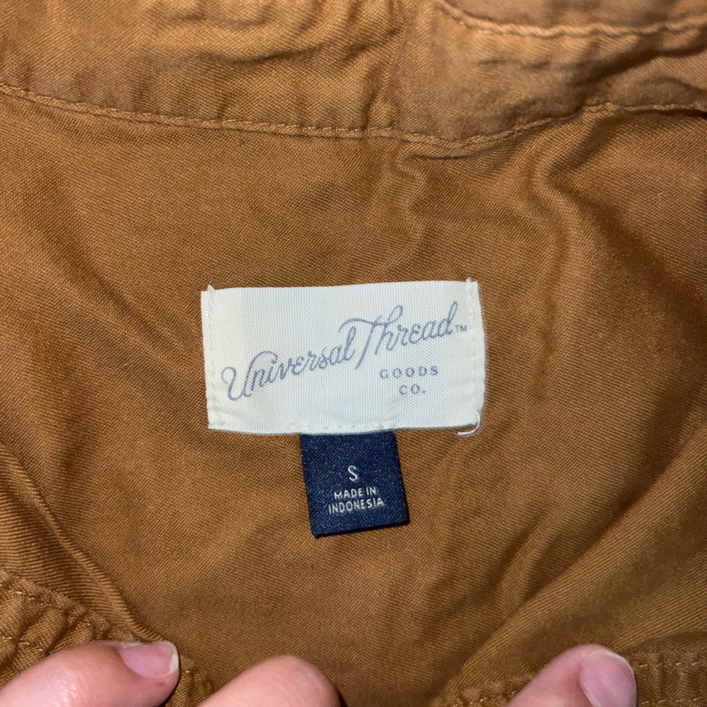 Universal Thread Caramel Button-Up Shirt - Picture 3 of 3